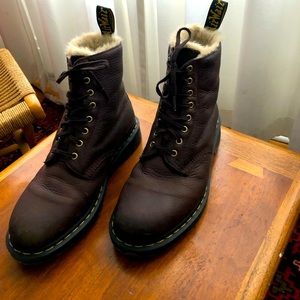 Dr. Martens Men's 1460 Pascal Faux Fur Lined Lace-Up Boots